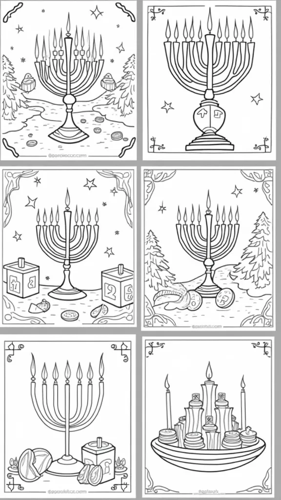 hanukkah coloring pages free